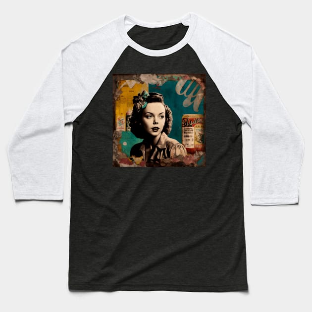 Ida Lupino #8 Baseball T-Shirt by MonoMagic